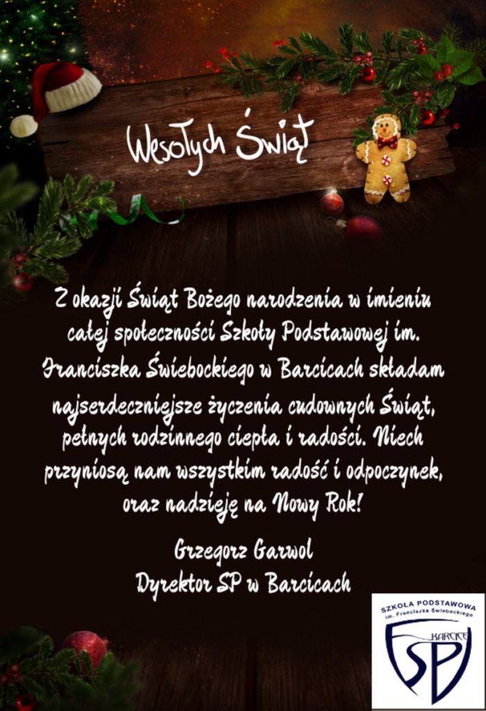 Zyczenia Swiateczne Sp W Barcicach