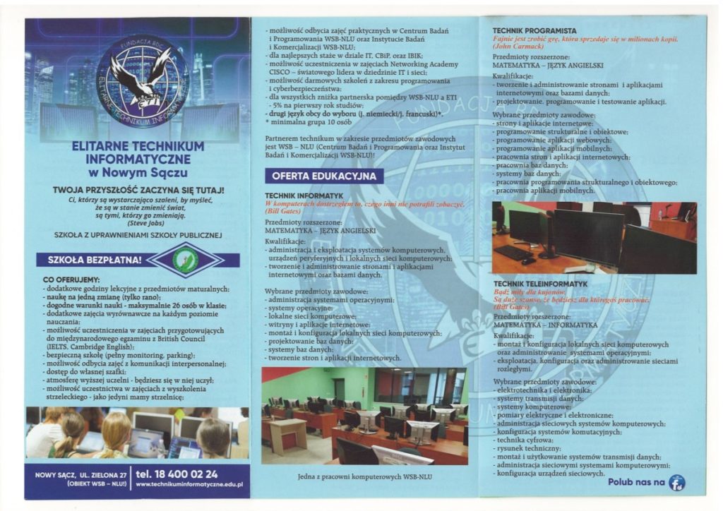 Elitarne Technikum Informatyczne W N.saczu